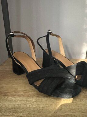 Maguire Size 39 Black Sandal Velvet